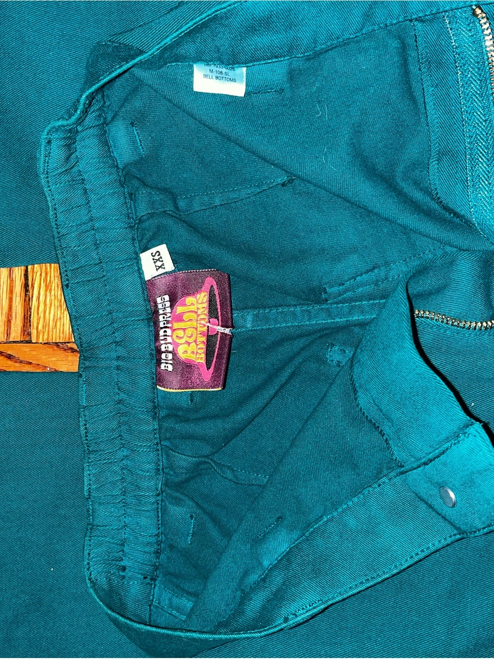 Bebe Teal Bootcut Pants - Teal